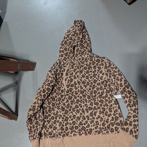 Amazon Essentials Leopard Print Hoodie Sweater